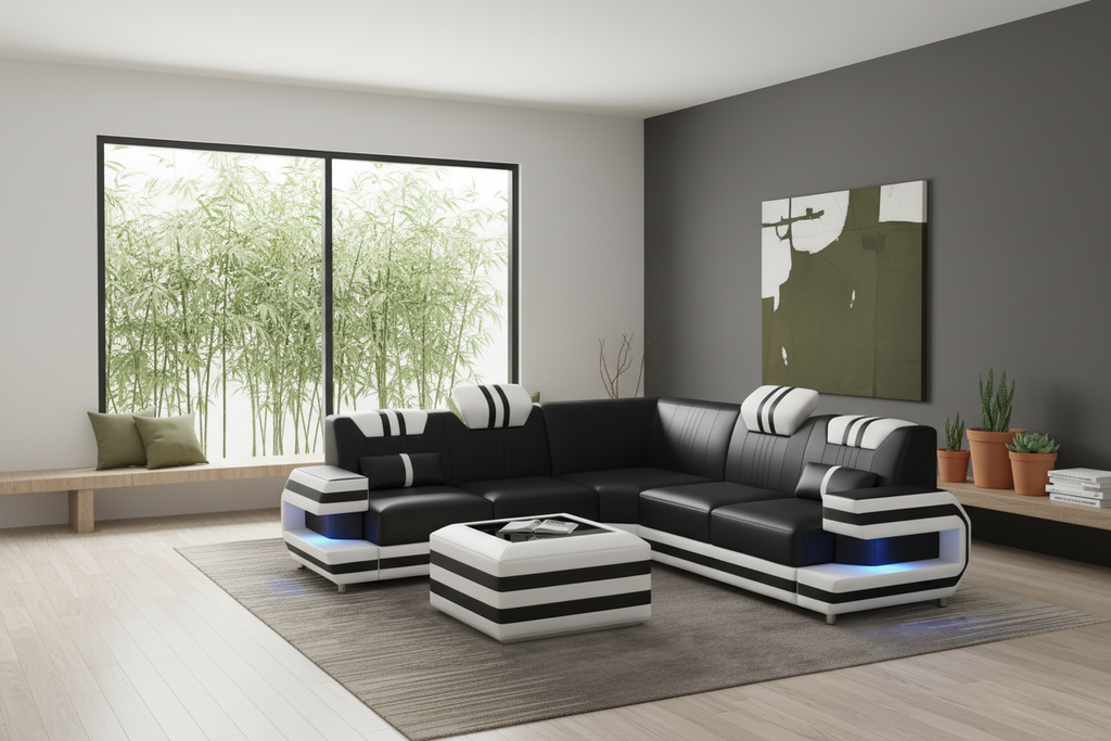 Aura Corner Sectional Japanese zen