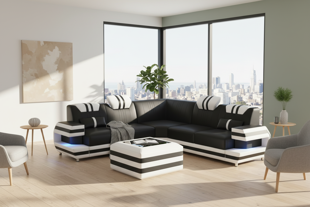 Aura Corner Sectional Scandinavian