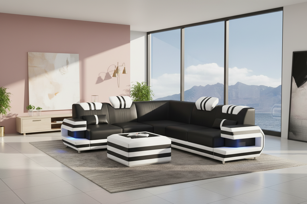 Aura Corner Sectional side angle penthouse