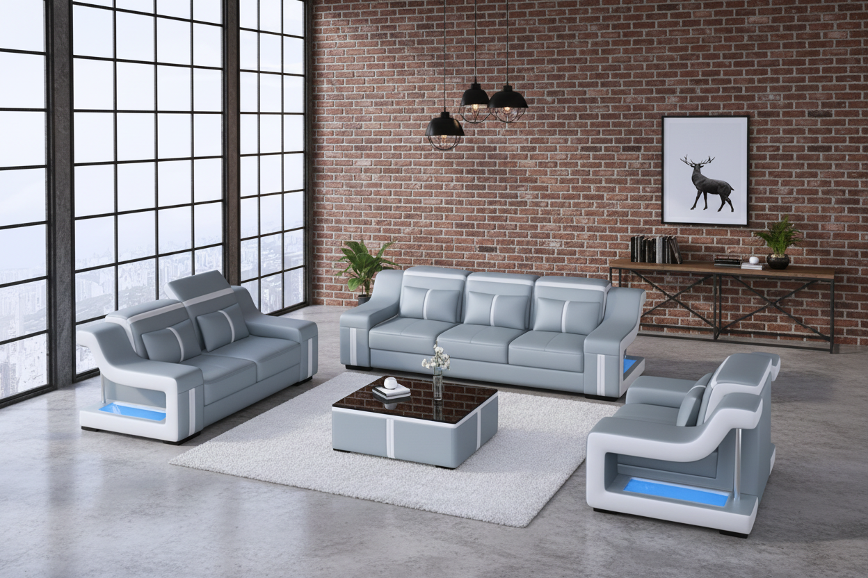 Lisa bluish gray industrial